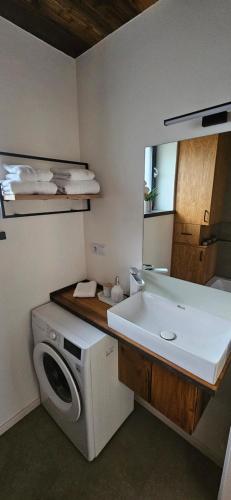 Η κουζίνα ή μικρή κουζίνα στο Apartmány Kúty