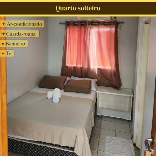 Кровать или кровати в номере Hotel Goiás Norte