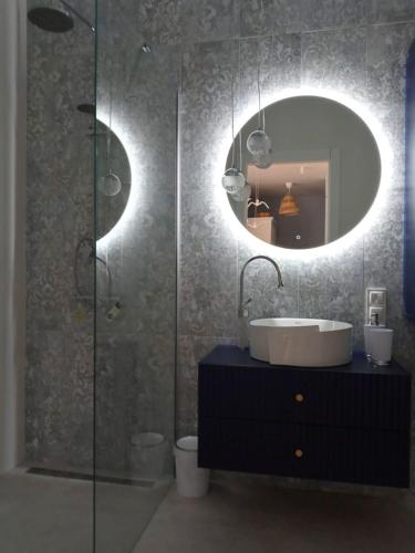 Bilik mandi di Apartament Wyspa Mew - 150 m od plaży
