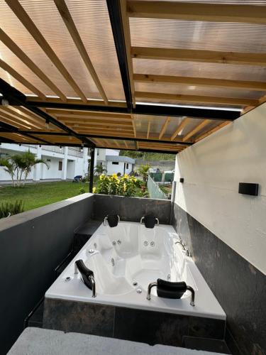 Zona de estar de Finca hotel nuevo futuro