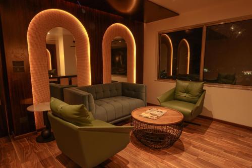 Hotel Le Himalayaにあるシーティングエリア
