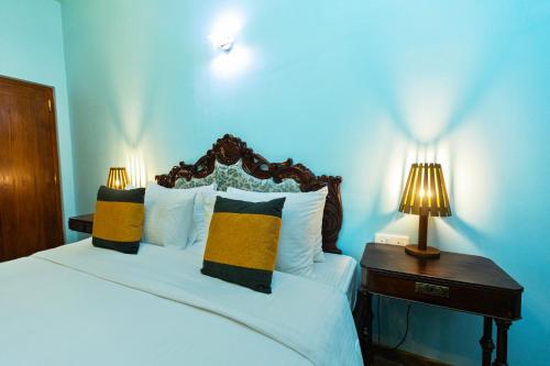 Ένα ή περισσότερα κρεβάτια σε δωμάτιο στο villa pantano