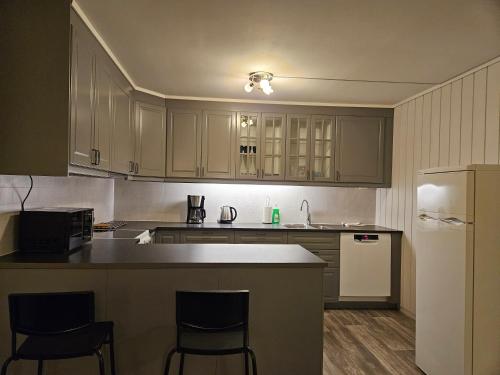Dapur atau dapur kecil di Leilighet Vingnes