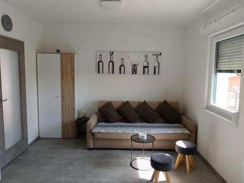 Posezení v ubytování Apartmán u Révy