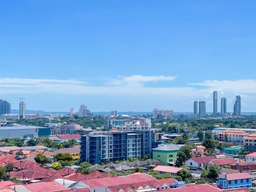 a cityscape of a city with tall buildings at Eastern Grand Palace in Pattaya South