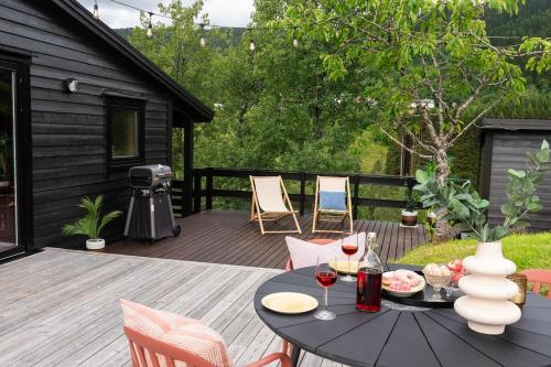 Κήπος έξω από το Lite hus 40 minutter unna Bergen