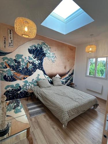 En eller flere senge i et værelse på Belle maison de charme La p’tite parenthèse