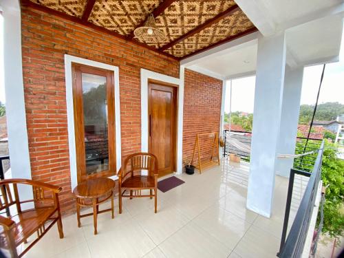 Balkoni atau teres di Sackstone rooftop villa