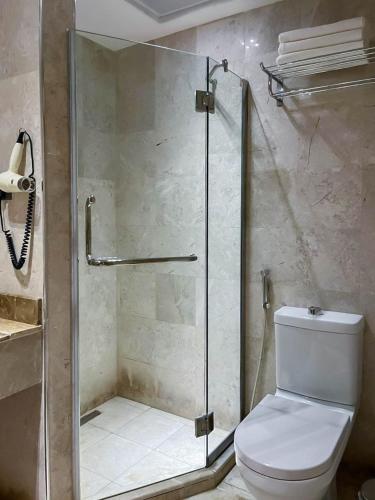 Koupelna v ubytování Hussein Hassan Ali Bayari Hotel