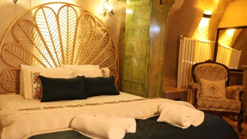 Ένα ή περισσότερα κρεβάτια σε δωμάτιο στο Mommy's Cave Home