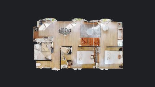 - une vue sur une maison avec un sol dans l'établissement Bluestay 292 - Superbe appartement à Paris 17, à Paris