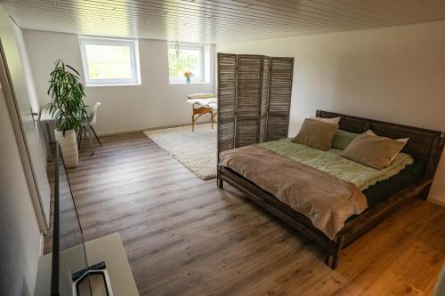 Postel nebo postele na pokoji v ubytování Brand New Apartment with Pool and Amazing View