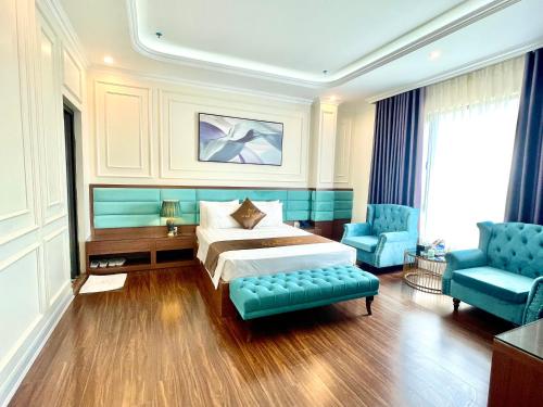Χώρος καθιστικού στο Grand Ha Noi Hotel