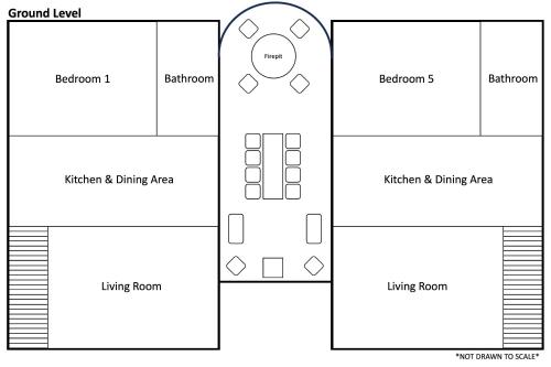 a floor plan of a gymnasium at Adam's Downtown Retreat with 2 Rooftop Patios (1012/1014 Franklin) in Clarksville