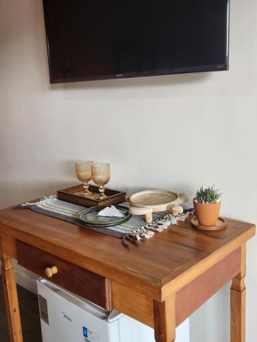 Dapur atau dapur kecil di Good Vibes Guest House