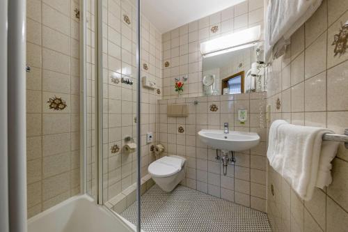 Koupelna v ubytování Hotel Brack