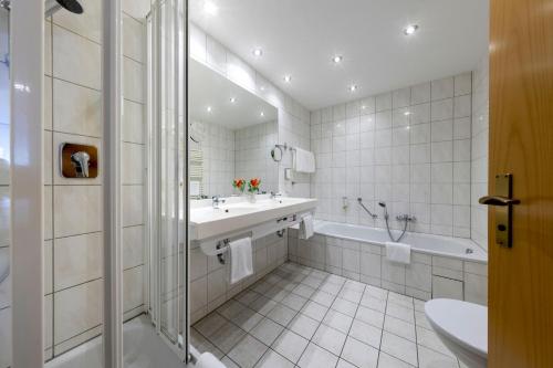 Koupelna v ubytování Hotel Brack