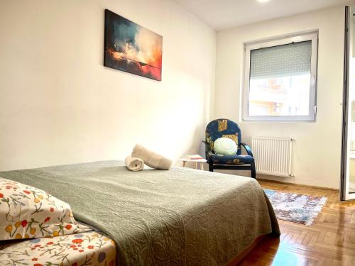 Llit o llits en una habitació de Nancy apartment