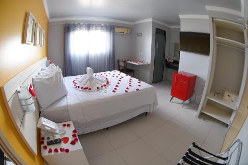 Katil atau katil-katil dalam bilik di Veleiros Mar Hotel