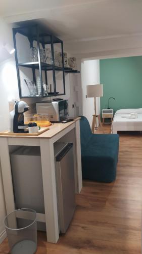 Kuchyň nebo kuchyňský kout v ubytování Guest House alla Scala