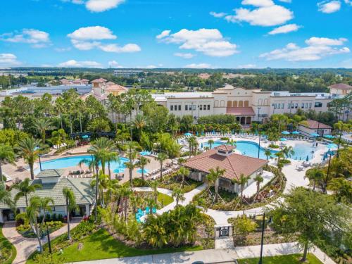 an aerial view of the pool at the resort at Luxury 3BR resort Condo walking distance to Epic Universe, Convention center and Icon Park in Orlando