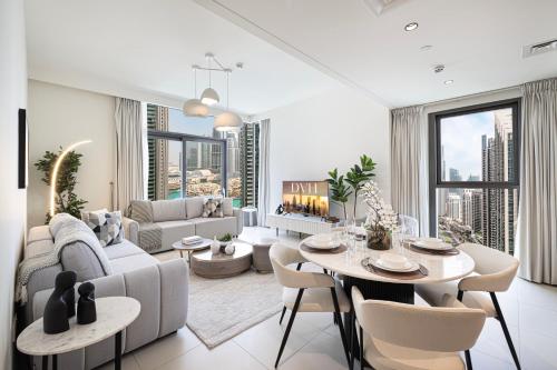 High-Rise Chic, Burj Crown, Opera Boulevard View, by Dubai Mall