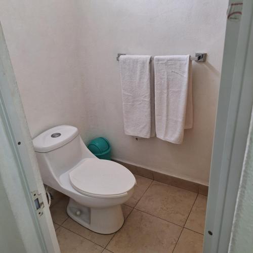Koupelna v ubytování Hotel Anturios