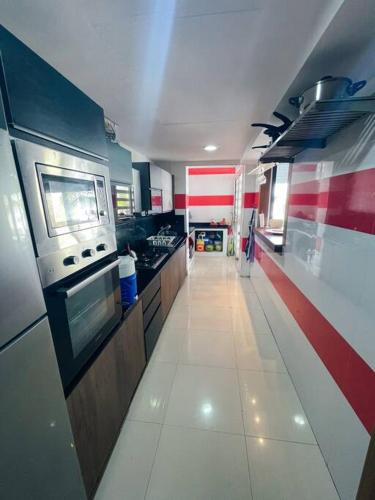 Η κουζίνα ή μικρή κουζίνα στο Appartement Eden Tamaris