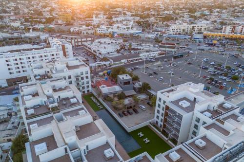 an aerial view of a city with buildings at New 3BR in the Heart of San Lucas in Cabo San Lucas