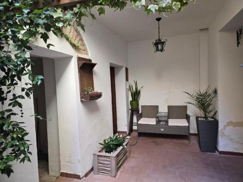 Ruang duduk di La Dimora Di Pienza