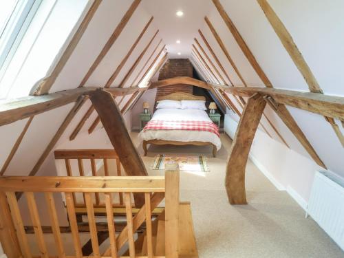 Postel nebo postele na pokoji v ubytování Brook Cottage