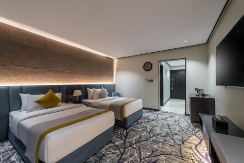 Ross Hotelにあるベッド