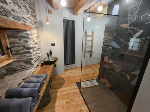 Χώρος καθιστικού στο Acò de Ieio - Apartments Chianale