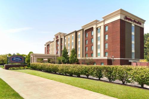a rendering of the front of a hotel at Hampton Inn & Suites Pittsburgh Waterfront West Homestead in West Homestead
