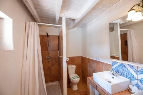 Koupelna v ubytování La Llosuca Rural