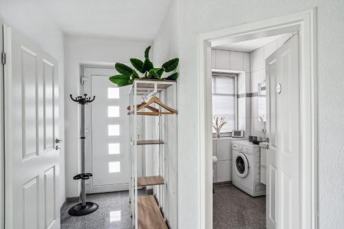 Vannituba majutusasutuses Große Traumwohnung mit Garten