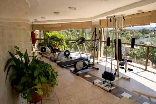 Fitness centrum a/nebo fitness zařízení v ubytování Villa La Font Apart Hotel & Spa