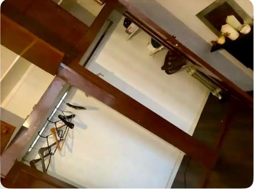 an overhead view of a room with a bird on the wall at In the heart of central London in London