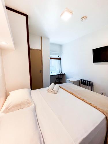 Katil atau katil-katil dalam bilik di Royal Center Hotel Lourdes