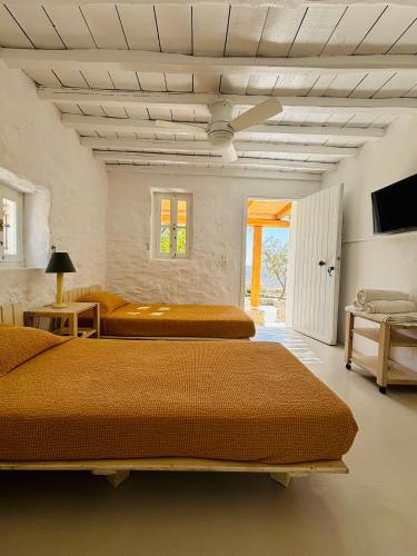 Televisyen dan/atau pusat hiburan di Stone Built Villa Ferretti