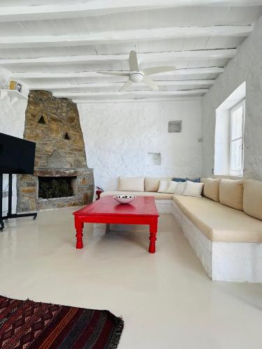 Ruang duduk di Stone Built Villa Ferretti