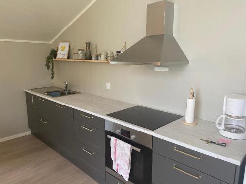 Η κουζίνα ή μικρή κουζίνα στο New, spacious apartment