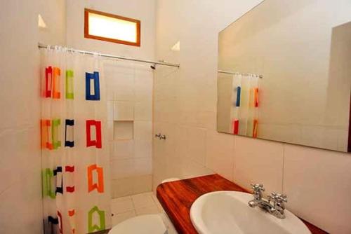 Koupelna v ubytování Mar Azul