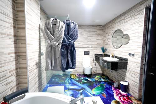Koupelna v ubytování FEKRI HOTEL