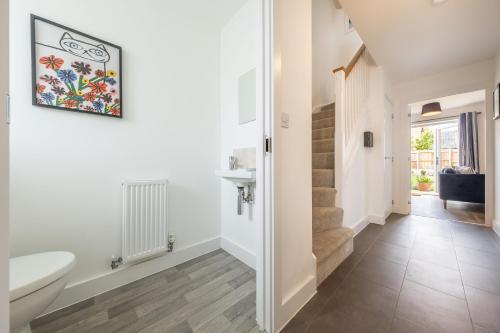 Vannituba majutusasutuses The Middle House by Big Skies Cottages