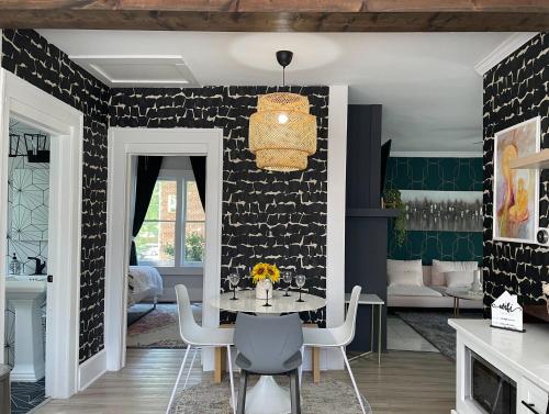 a dining room with a table and chairs at Atlanta's Secret Getaway in Atlanta
