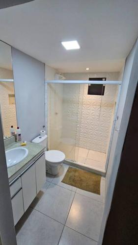 Koupelna v ubytování Apartamento completo no Rio com Vista