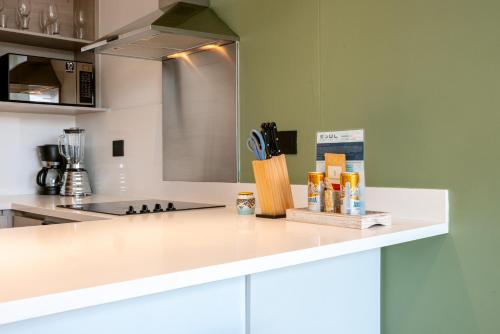 Dapur atau dapur kecil di Soul Lifestyle Hotel