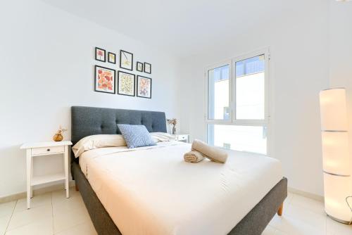 Postel nebo postele na pokoji v ubytování Pool&Beach Apartment Calafell by VM Group