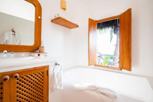 Ένα ή περισσότερα κρεβάτια σε δωμάτιο στο Private Villas in Careyes
